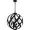 Quoizel Blacksmith Outdoor Pendant 4 Lights Earth Black BMS3520EK - alternate 2